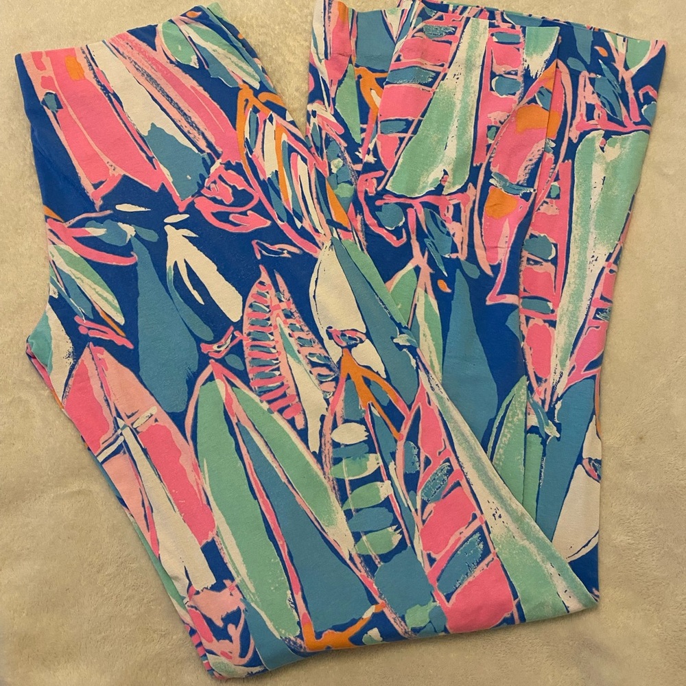 EUC Georgia May Palazzo Pants - Out to Sea